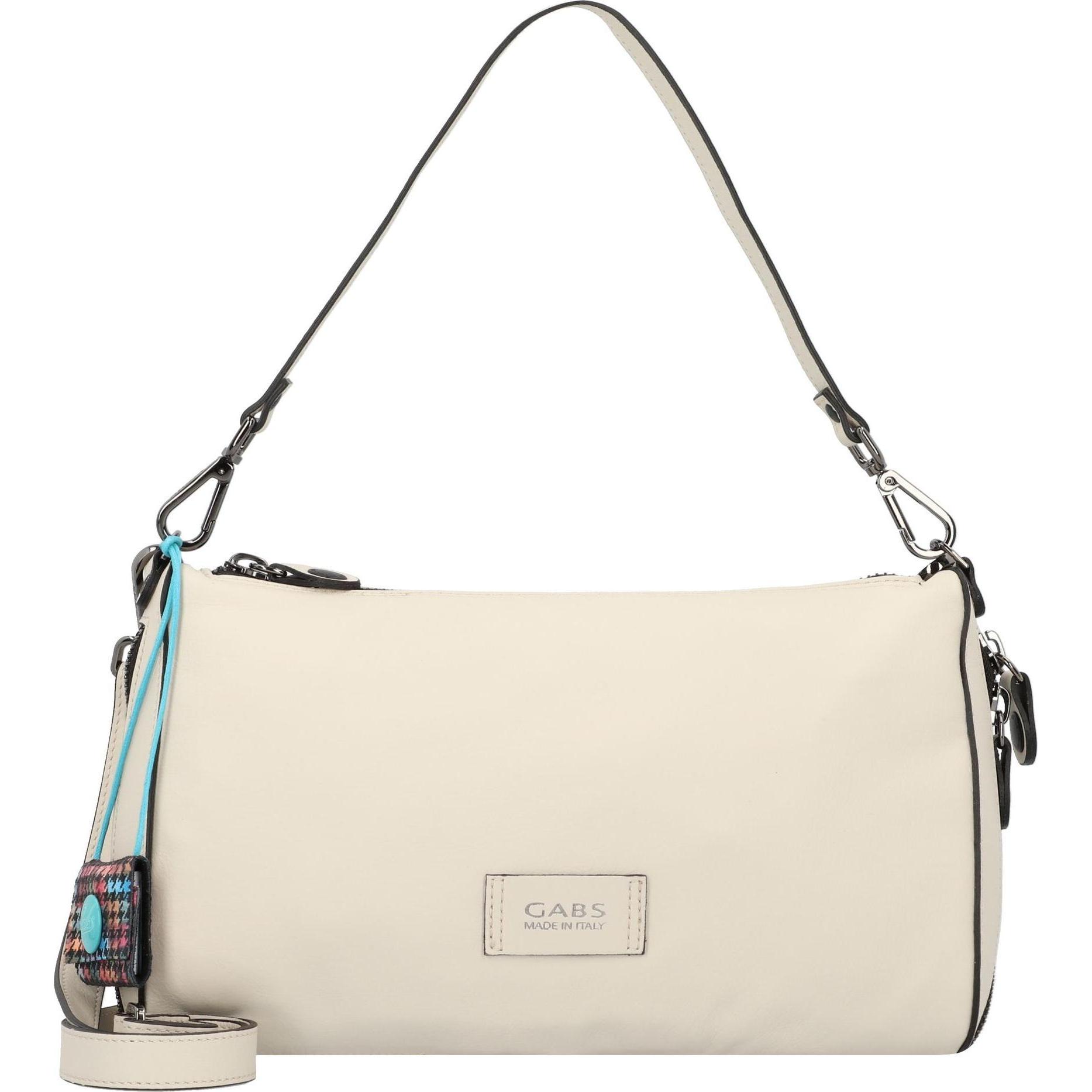 Gabs, Handtasche, Schultertasche Leder 31 cm mit Dehnfalte, Weiss