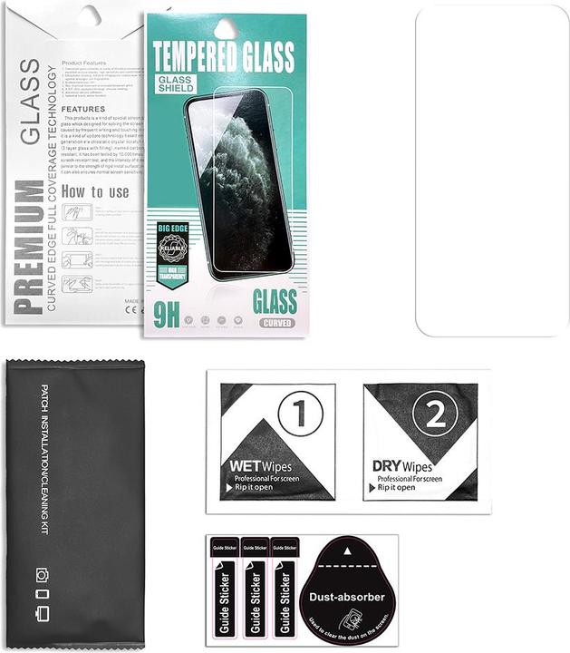 Actual product image OEM Tempered glass 2,5D Premium for Oppo Reno 13 F 5G (Global) (Xiaomi Redmi Note 13 5G)