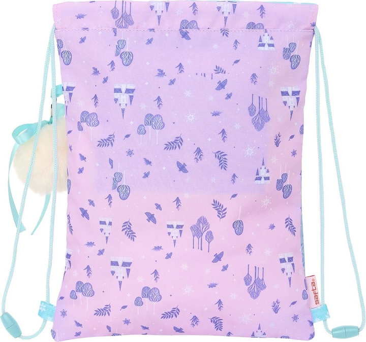 Produktbild Disney Frozen Rucksacktasche mit Bändern Cool days Violett Himmelsblau 26 x 34 x 1 cm