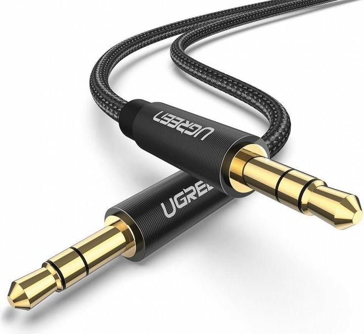 Ugreen mini jack 3,5mm AUX Cable 1m (black) (1 m, Câble AUX)