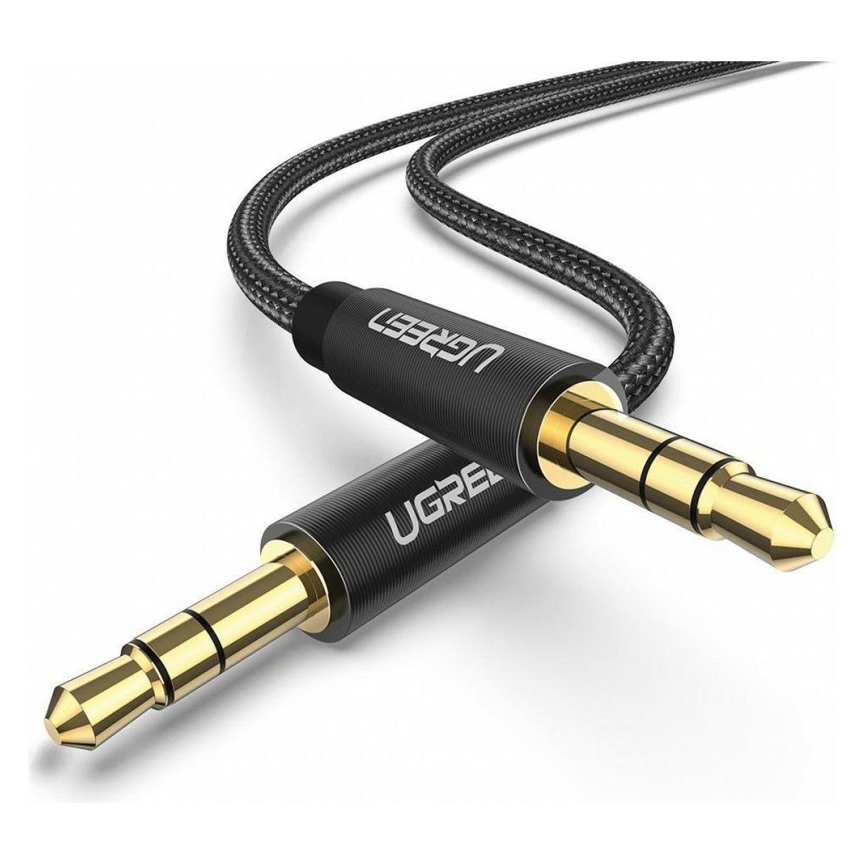Ugreen Mini Jack 3, 5mm Aux Cable 1m (black) (1 m, Aux Kabel), Audiokabel
