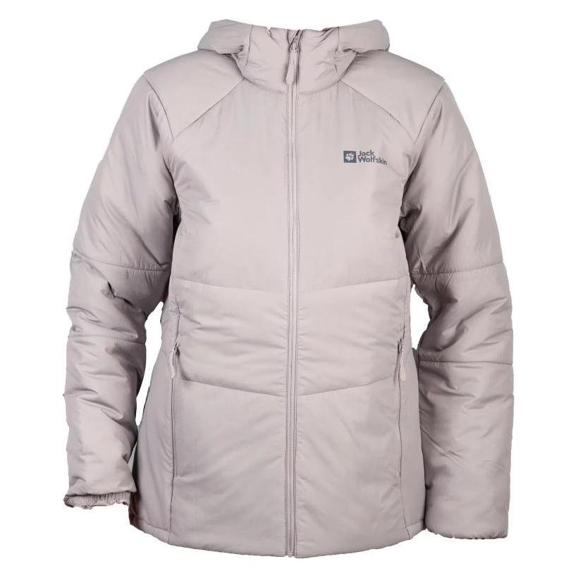 Jack Wolfskin, Damen, Outdoorjacken, Bergland Ins Hoody W (Xs), Grau, Xs