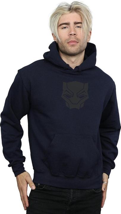 Immagine prodotto Felpa con cappuccio Black Panther Nero su Nero (L)