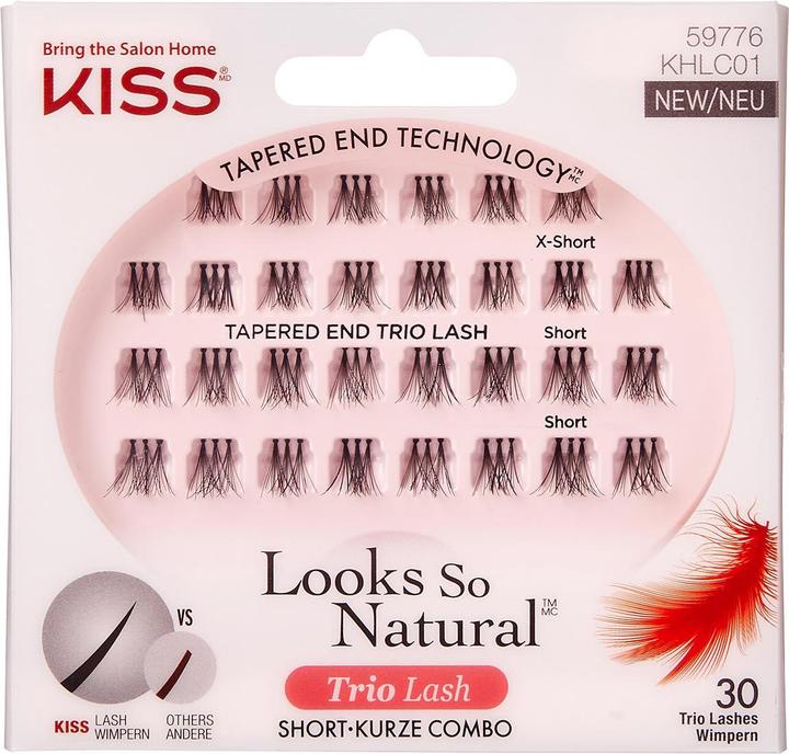 Actual product image KISS Haute Couture Trio Lashes Adhesive Classy (Artificial eyelashes)