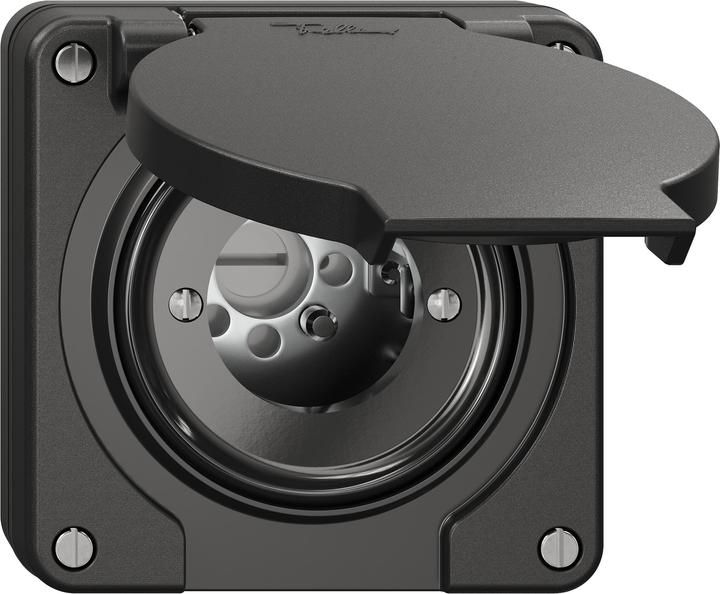 Feller Rotary switch 0<1 o.cyl. black
