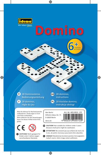 Produktbild Idena Domino Double Six in Tin Box (Deutsch)