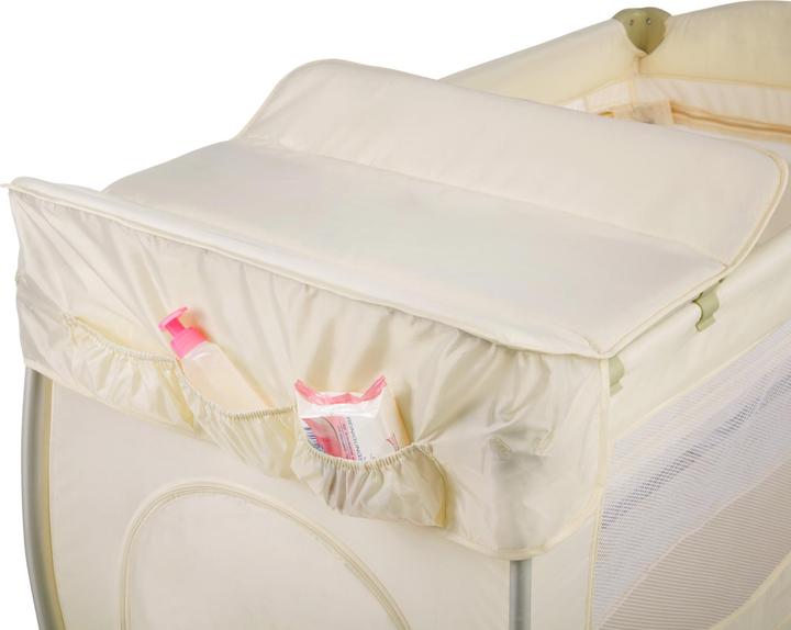 Produktbild tectake Kinderreisebett Hund mit Wickelauflage und Transporttasche (60 x 120 cm)