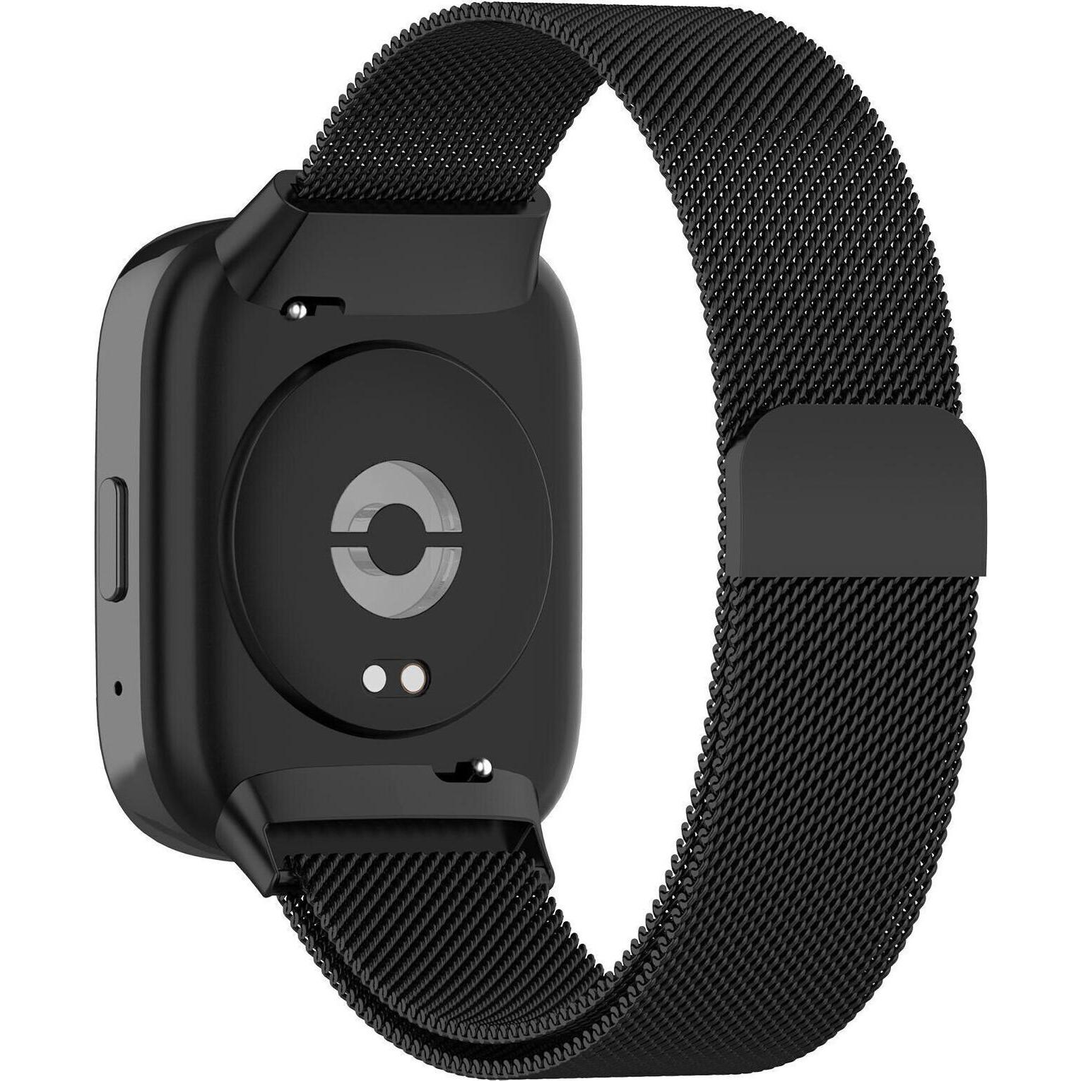 Thumbnail - Strap-it Milanaise Armband, Uhrenarmband, Schwarz
