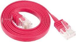 Produktbild Tecline Patchkabel Cat.6 U/UTP, ungeschirmt, flach, rot, 10.0m superflaches Patchkabel z.B. für die Verlegun (U/UTP, CAT6, 10 m)