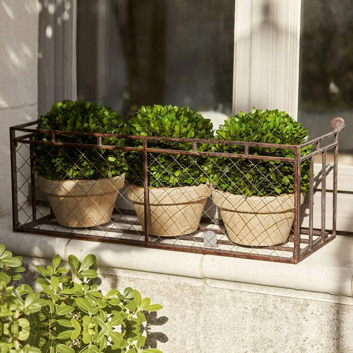 Produktbild Loberon Pflanzkasten Edington antikbraun (72.50 cm)