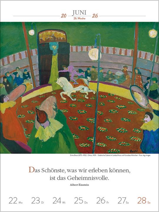 Produktbild Literaturkalender Kunst 2026 (32 x 24 cm)