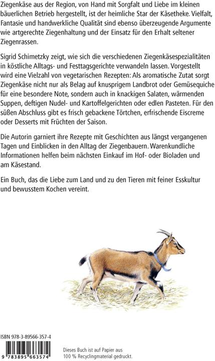 Produktbild Köstlich kochen mit Ziegenkäse (Deutsch, Margret Schneevoigt, Sigrid Schimetzky, 2016)