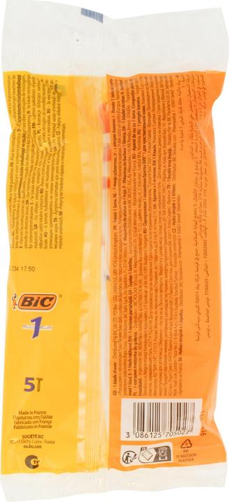 Actual product image Bic Razors 5-Razors Normal Skin Single Blade