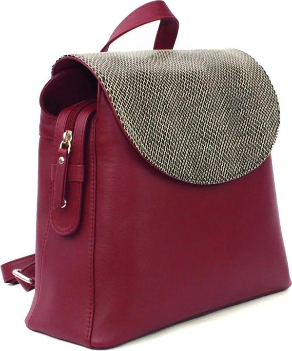 Actual product image Eastern Counties Leather Backpack Petra Snake Pattern Leather