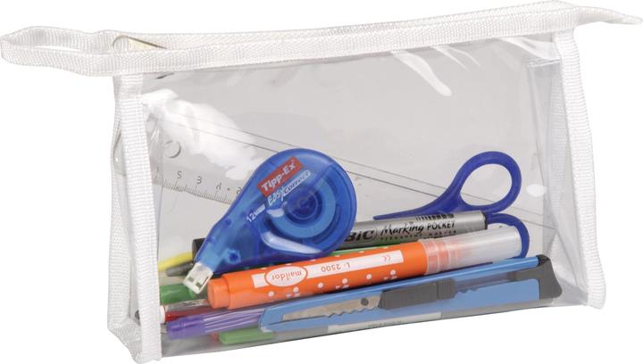Actual product image Clairefontaine Pencil case, rectangular, transparent