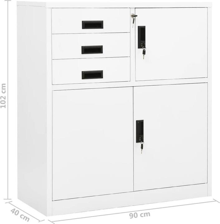Produktbild vidaXL Büroschrank (90 x 40 x 102 cm)
