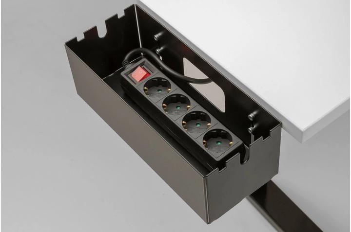 Productafbeelding Actiforce Multibox S incl. montageset voor tafelblad, zwart (13,5 x 14,5 x 37,5 cm)