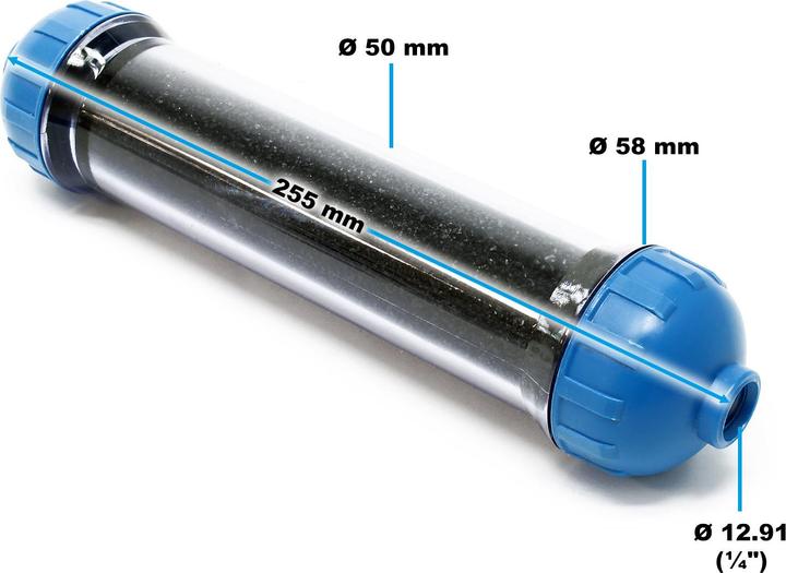Actual product image Naturewater NW-106 Activated Carbon Secondary Filter 254mm (10 Inch) for Reversed Osmosis Systems
