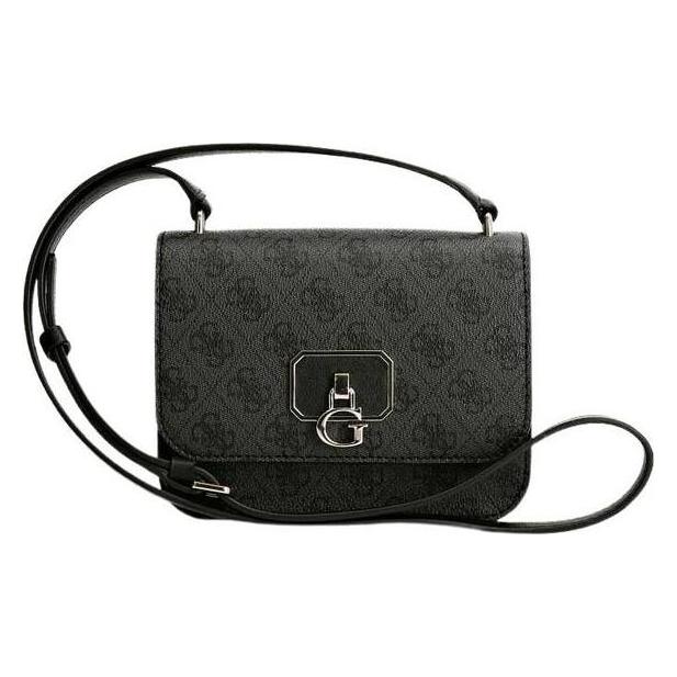 Guess, Damen, Handtasche, Coal, Textile Crossbody Bag, Black, 79780, 18.5 X 14.5 X 7 Cm, For W, Schwarz, Grau