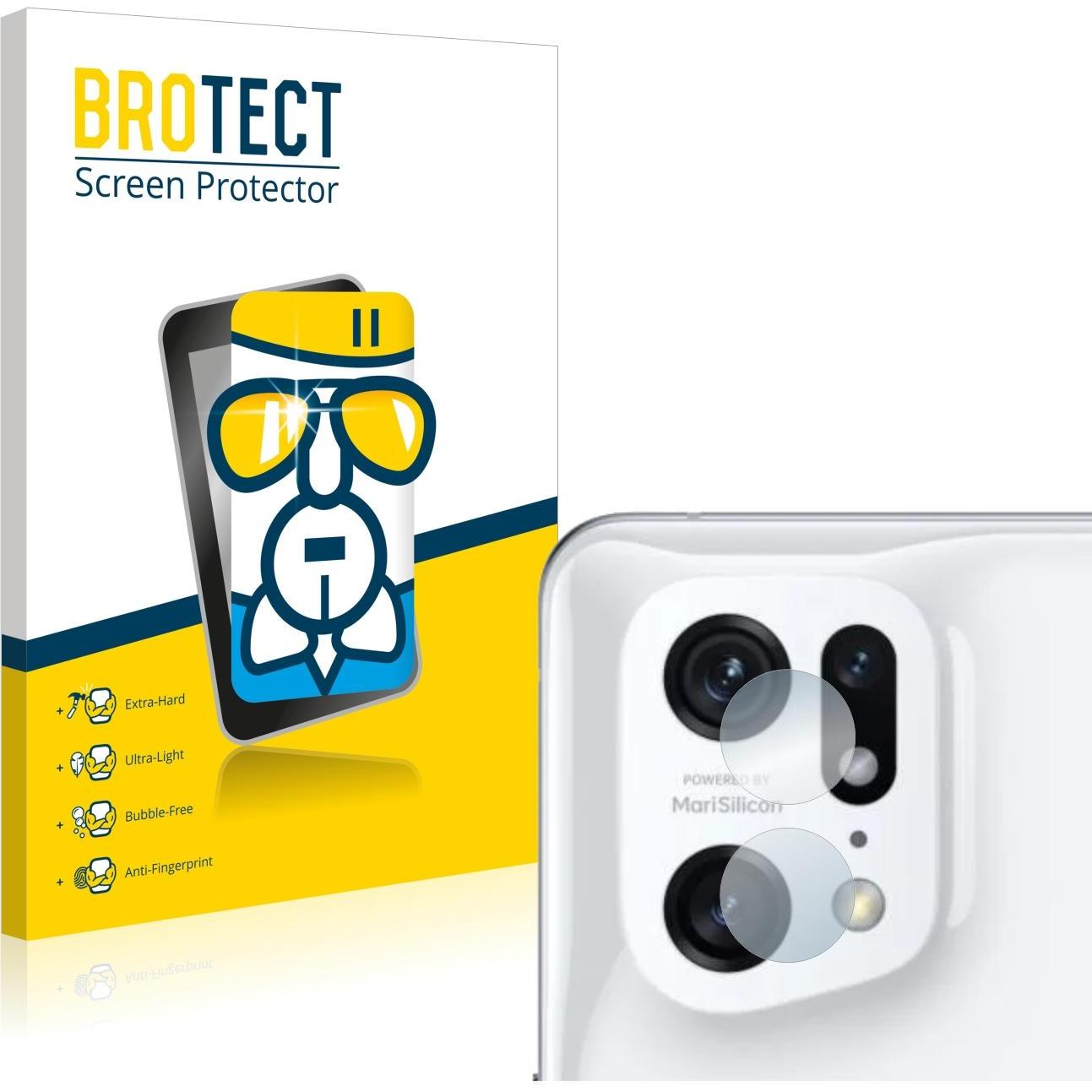 BROTECT AirGlass Panzerglasfolie (1 Stück, Oppo Find X5 Pro), Smartphone Schutzfolie, Transparent
