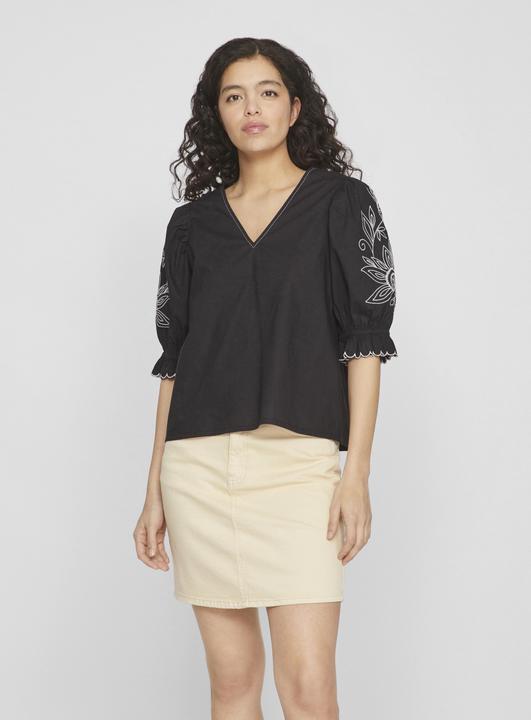 Produktbild Vila V-Ausschnitt Oberteil mit kurzen Ärmeln (34)