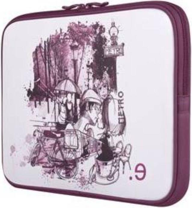 Actual product image Be.ez Sleeve for MacBook Pro 15" LA Edition dress 'I LOV PARIS' with zip (Apple)