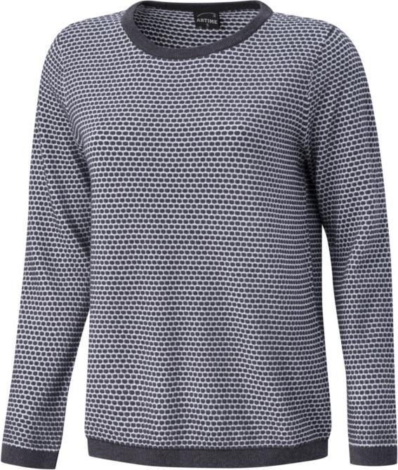Actual product image Artime Damenpullover mit Two-Tone-Struktur, Rundhals (M)