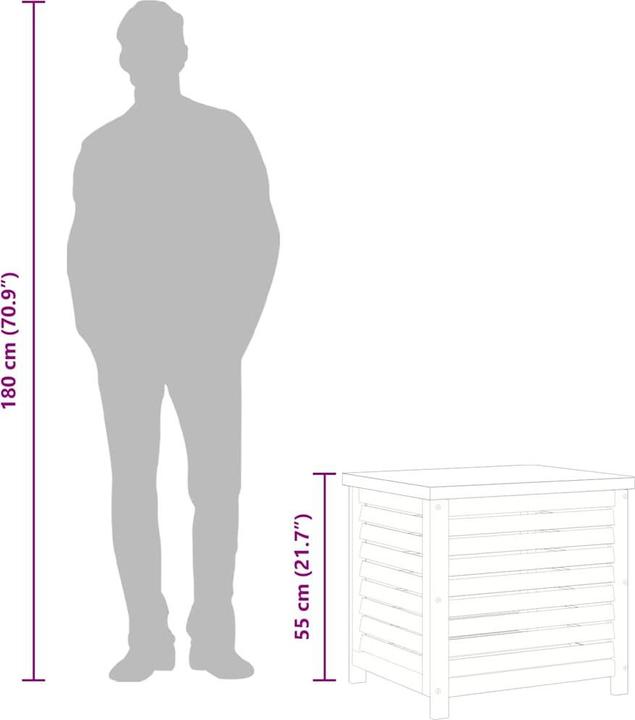 Actual product image vidaXL Gartentruhe