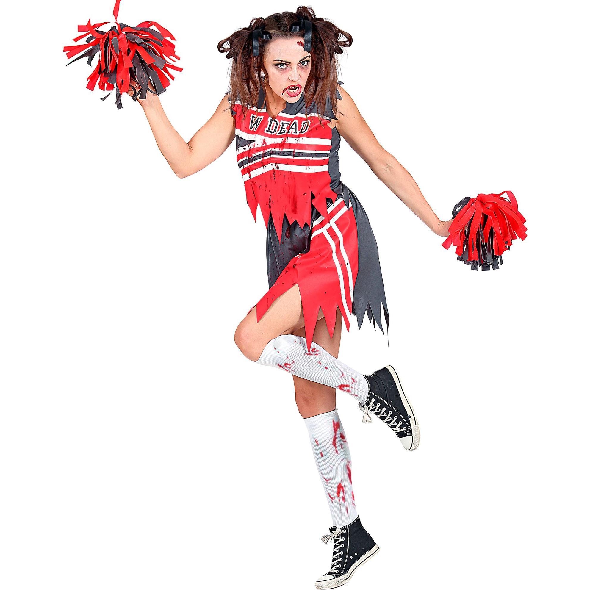 Widmann ZOMBIE CHEERLEADER (Top, Rock, Pompons), XS (XS)
