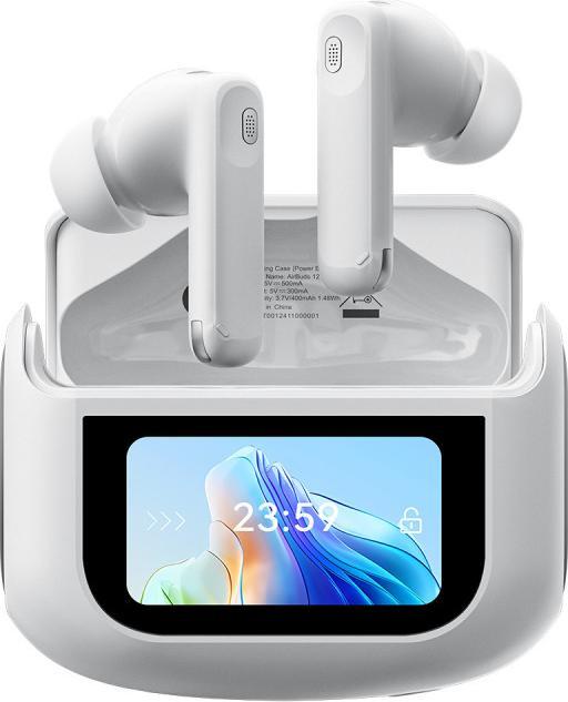 Actual product image Blackview Airbuds 12 (Écran d'Affichage Tactile - Bluetooth 5.4) Blanc (Wireless)