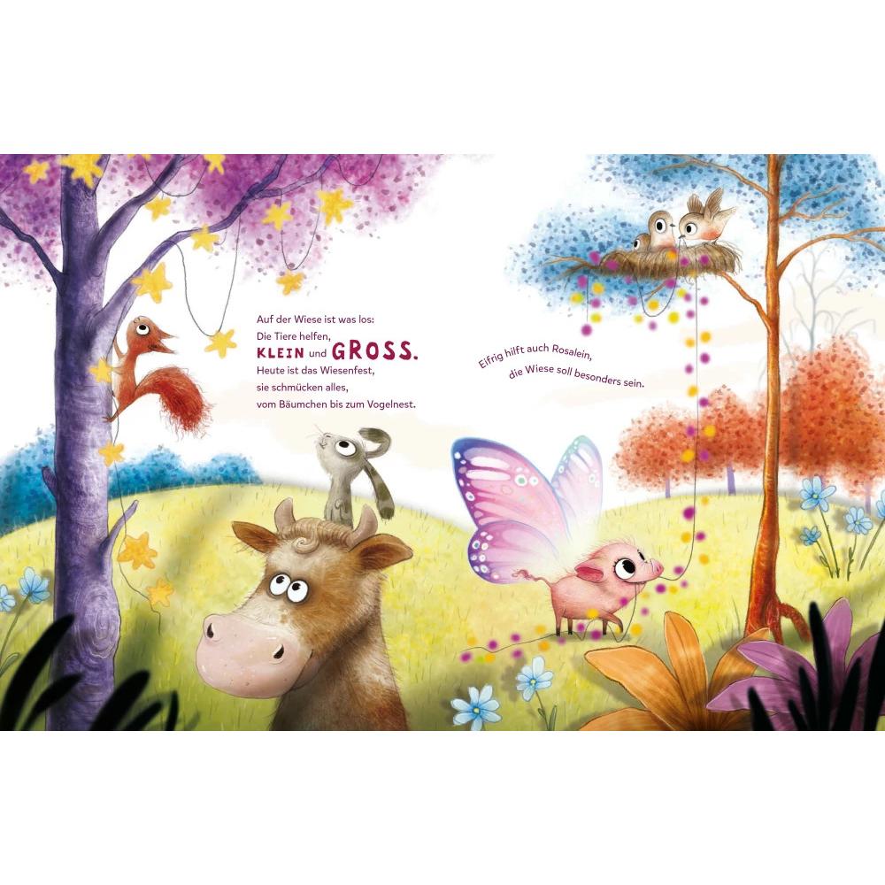 Thumbnail - Rosalein Schmetterschwein Zusammen sind wir kunterbunt, Kinderbücher von Steffi Hahn