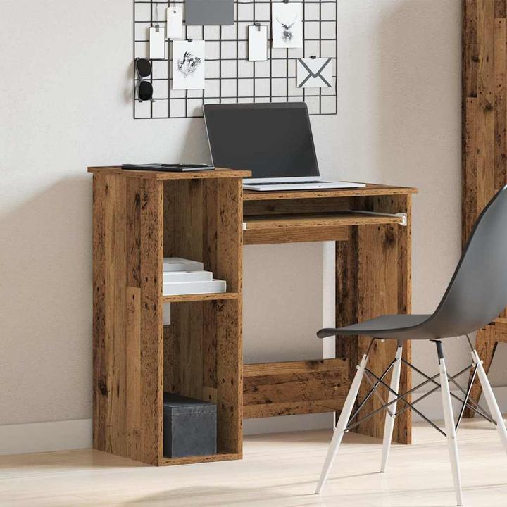 Immagine prodotto VidaXL Scrivania con ripiano in legno di recupero 84x40x78cm Scrivania in legno per ufficio