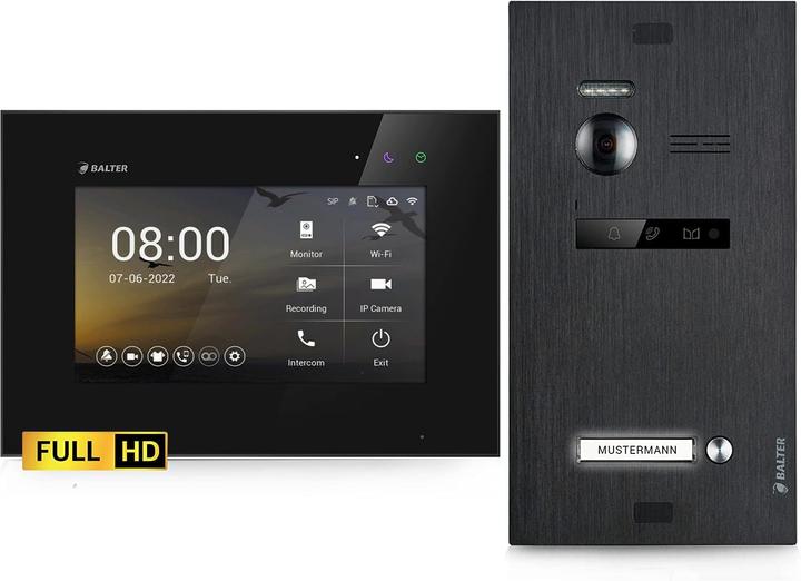 Immagine prodotto Balter EVO-HD Video Türsprechanlage mit 7-Zoll Monitor (Cablato, Cablato)