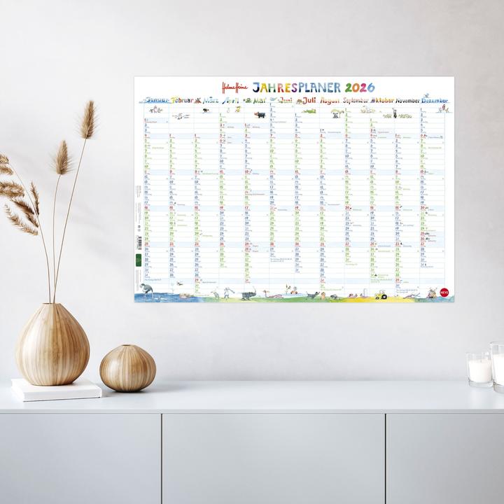 Produktbild Helme Heine: Posterplaner 2026 (68 x 48 cm)