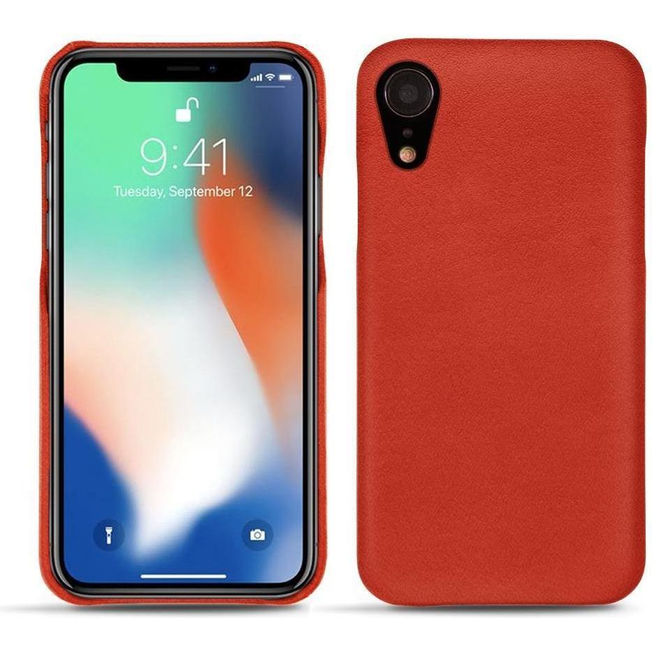 Noreve Lederschutzhülle (Apple iPhone XR), Smartphone Hülle, Orange