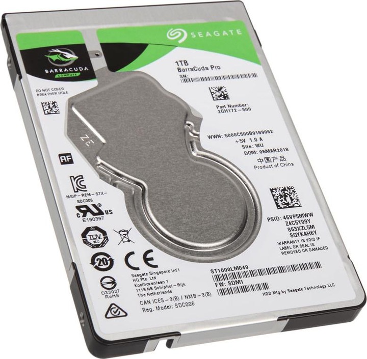 Produktbild Seagate BarraCuda Pro (1 TB, 2.5", SMR)