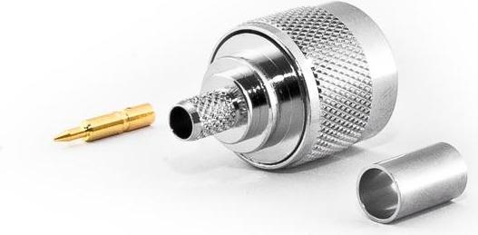 Actual product image Varia Type N Male Connector for H155 Cable, Crimp Version