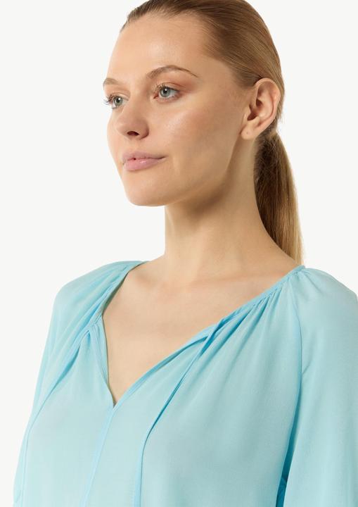 Image du produit Comma Bluse Crêpe-Bluse mit voluminösen Ärmeln und Raffung (34)