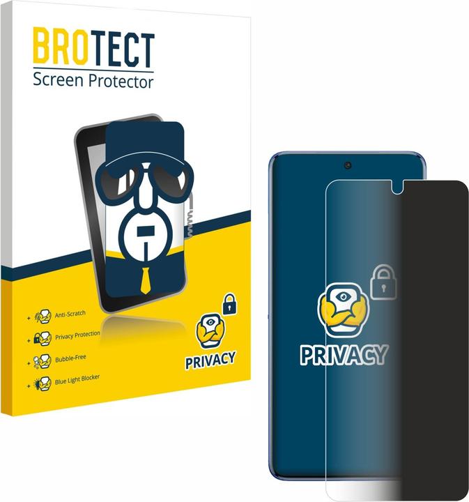 BROTECT Sichtschutzfolie für Vivo V60 Anti-Spy Privacy Folie Blaulicht-Schutz (1 Stück, LG V60 ThinQ 5G)