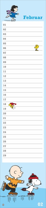 Image du produit Calendrier d'anniversaire Peanuts (11 x 49 cm, Couverture rigide, Allemand)