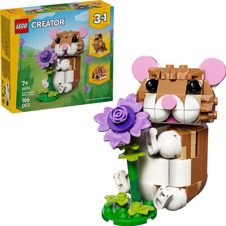Image du produit LEGO Niedlicher Hamster mit Blume (31376, LEGO Creator Expert)