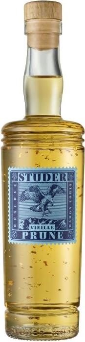Actual product image Studer 1883 Vieille Prune 35 cl Studer with real gold tinsel, 22 carat Réserve Baron Louis (1 x 35 cl)