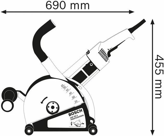Produktbild Bosch Professional Mauernutfräse GNF 65 A