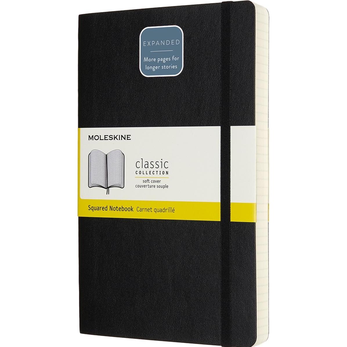 Moleskine, Heft + Block, Notizbuch (A5, Kariert, Weicher Einband)