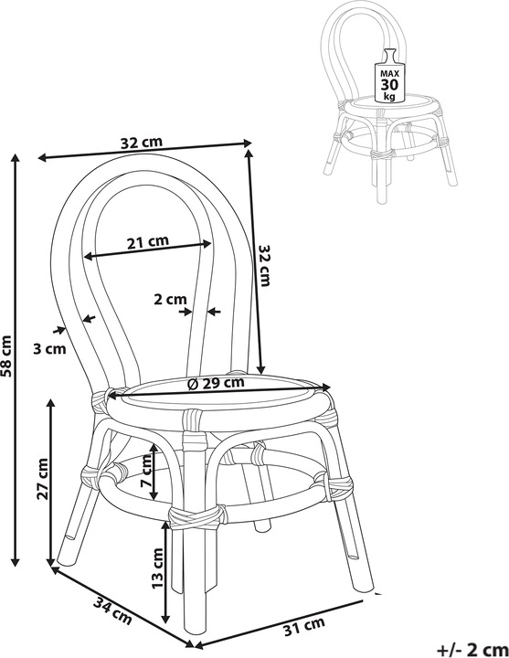 Actual product image Beliani Kalivia (Child armchair)