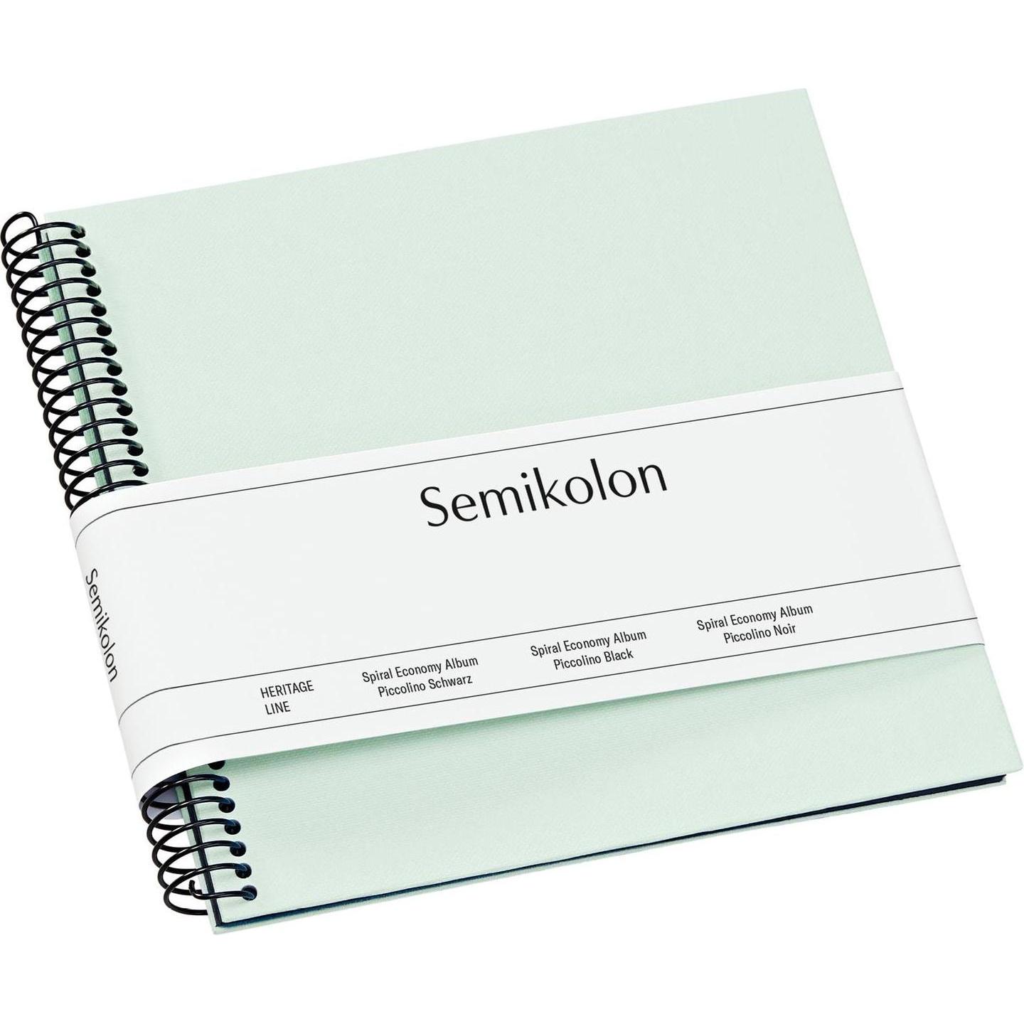 Semikolon, Fotoalbum, Fotoalbum 17 x 17 cm Moos, 20 schwarze Seiten (10 x 15 cm, 9 x 13 cm)