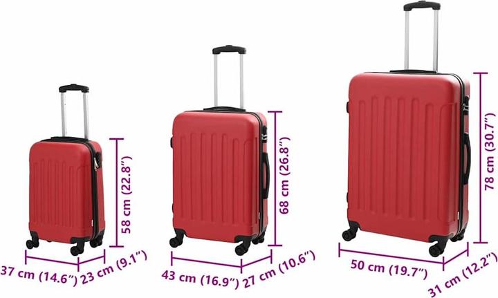 Produktbild VidaXL Roter Koffer