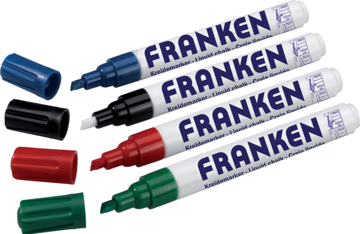 Produktbild Franken Kreidemarker Jumbo (Mehrfarbig, 6 mm, 4 x)