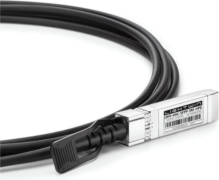 Actual product image Lightwin Optics DA-Kabel Passiv 10GB HPE/Aruba SFP+/SFP+ 3 m (3 m)