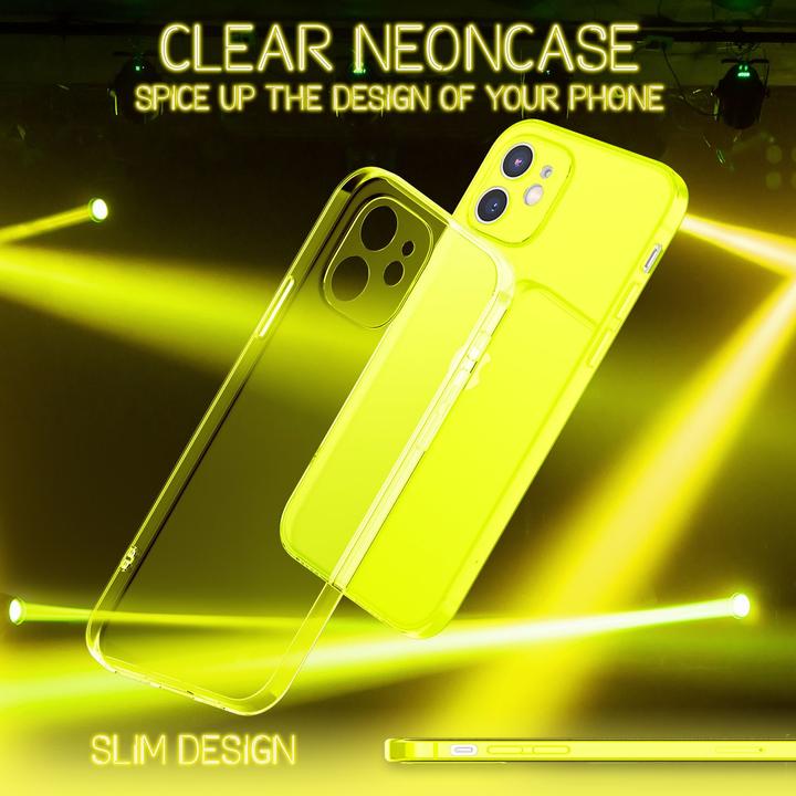 Actual product image Nalia Clear Neon Cell Phone Case (Apple iPhone 12)